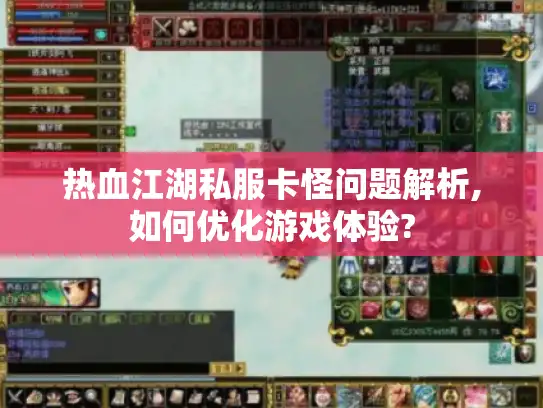 热血江湖私服卡怪问题解析,如何优化游戏体验?