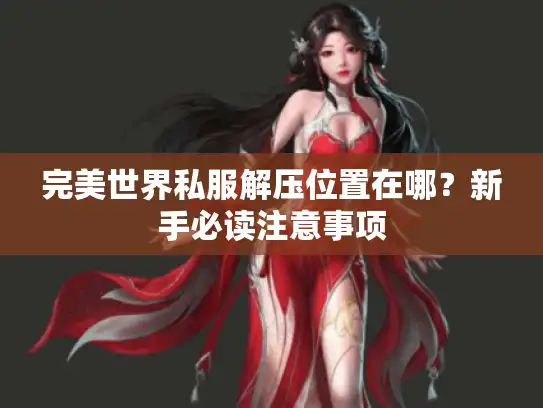 完美世界私服解压位置在哪？新手必读注意事项