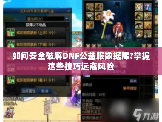 如何安全破解DNF公益服数据库?掌握这些技巧远离风险