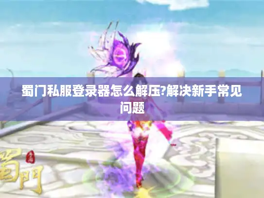 蜀门私服登录器怎么解压?解决新手常见问题