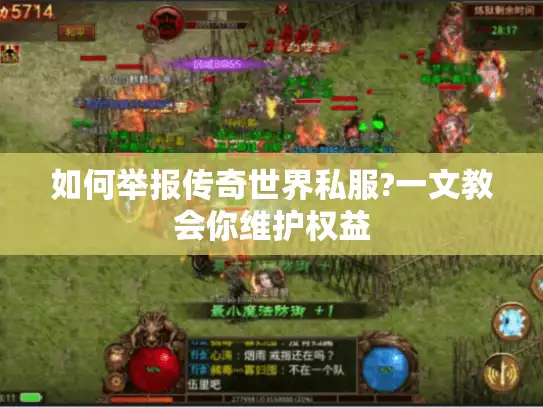 如何举报传奇世界私服?一文教会你维护权益