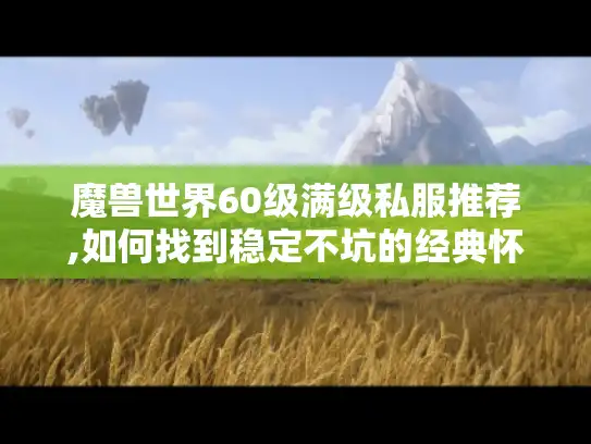 魔兽世界60级满级私服推荐,如何找到稳定不坑的经典怀旧服?