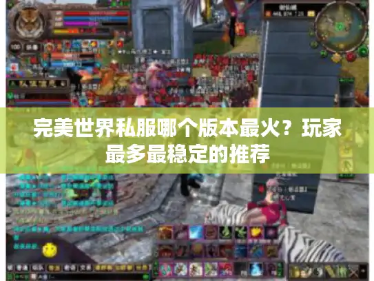 完美世界私服哪个版本最火？玩家最多最稳定的推荐
