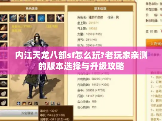 内江天龙八部sf怎么玩?老玩家亲测的版本选择与升级攻略