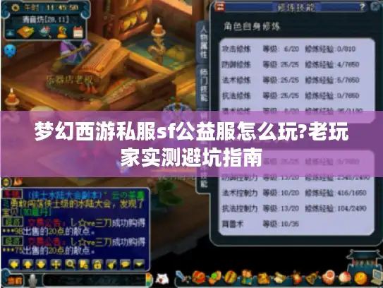 梦幻西游私服sf公益服怎么玩?老玩家实测避坑指南