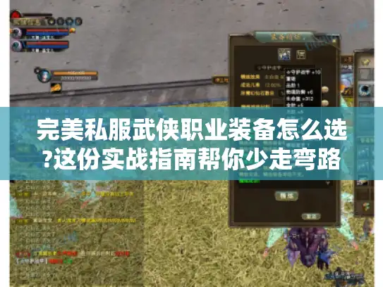 完美私服武侠职业装备怎么选?这份实战指南帮你少走弯路 完美私服武侠职业装备怎么选?这份实战指南帮你少走弯路