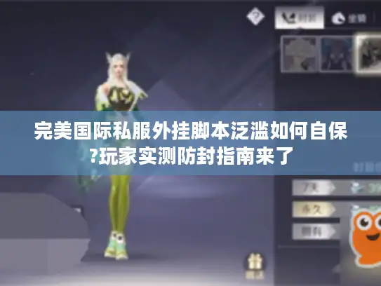 完美国际私服外挂脚本泛滥如何自保?玩家实测防封指南来了