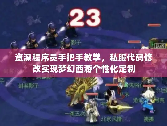 资深程序员手把手教学，私服代码修改实现梦幻西游个性化定制