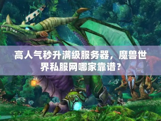 高人气秒升满级服务器，魔兽世界私服网哪家靠谱？