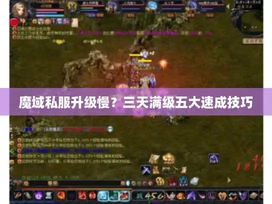 魔域私服升级慢？三天满级五大速成技巧