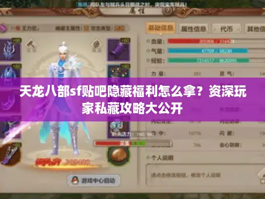 天龙八部sf贴吧隐藏福利怎么拿？资深玩家私藏攻略大公开