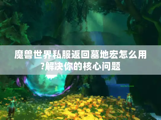 魔兽世界私服返回墓地宏怎么用?解决你的核心问题 魔兽世界私服返回墓地宏怎么用?解决你的核心问题