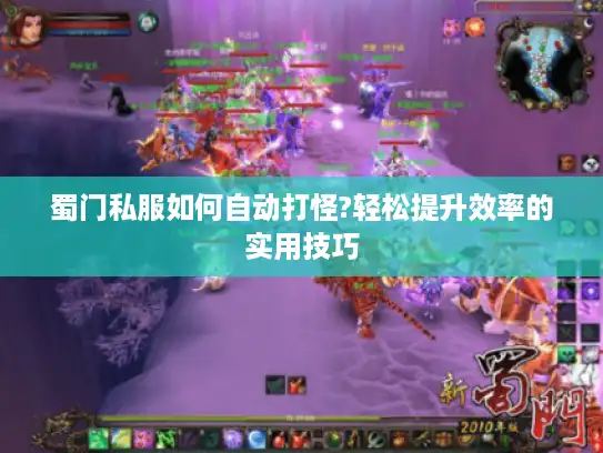 蜀门私服如何自动打怪?轻松提升效率的实用技巧