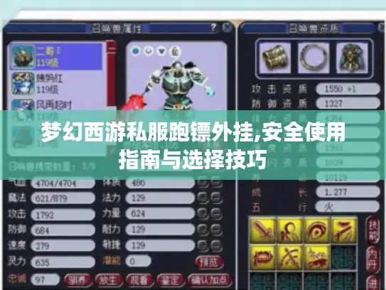 梦幻西游私服跑镖外挂,安全使用指南与选择技巧 梦幻西游私服跑镖外挂,安全使用指南与选择技巧