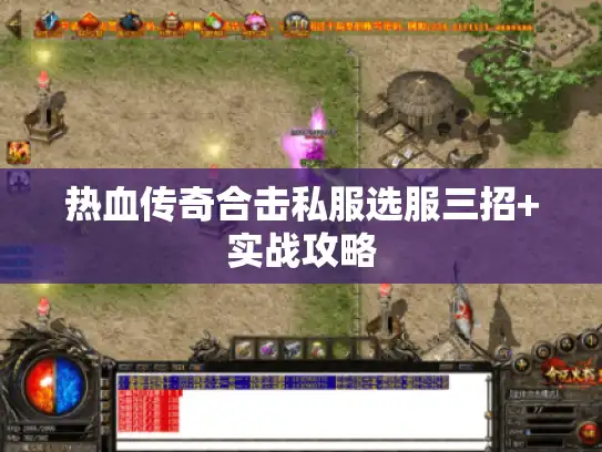 热血传奇合击私服选服三招+实战攻略