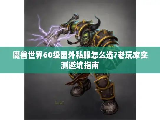 魔兽世界60级国外私服怎么选?老玩家实测避坑指南
