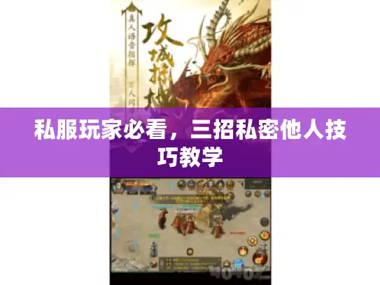 私服玩家必看，三招私密他人技巧教学