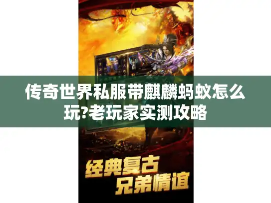 传奇世界私服带麒麟蚂蚁怎么玩?老玩家实测攻略 传奇世界私服带麒麟蚂蚁怎么玩?老玩家实测攻略