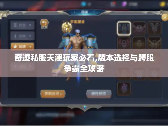 奇迹私服天津玩家必看,版本选择与跨服争霸全攻略