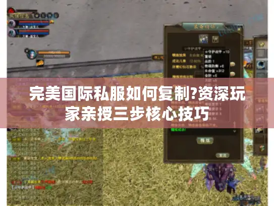 完美国际私服如何复制?资深玩家亲授三步核心技巧