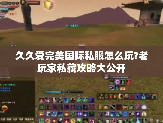 久久爱完美国际私服怎么玩?老玩家私藏攻略大公开