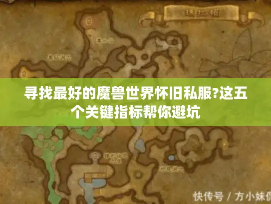 寻找最好的魔兽世界怀旧私服?这五个关键指标帮你避坑