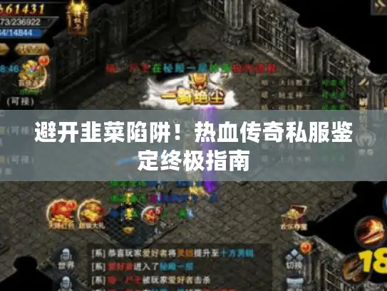 避开韭菜陷阱!热血传奇私服鉴定终极指南 避开韭菜陷阱!热血传奇私服鉴定终极指南