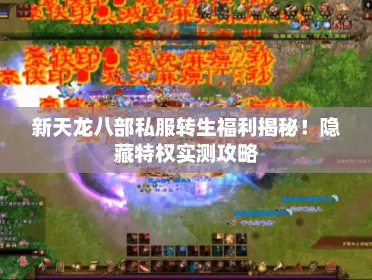 新天龙八部私服转生福利揭秘！隐藏特权实测攻略