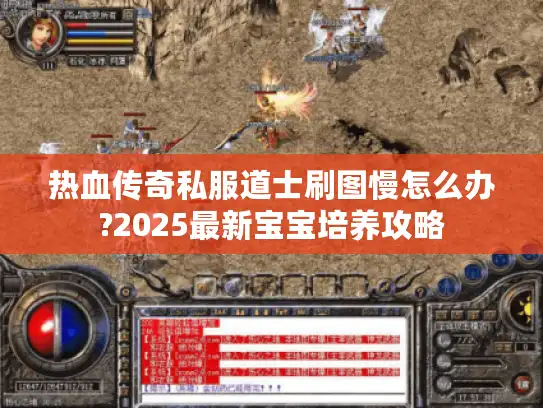 热血传奇私服道士刷图慢怎么办?2025最新宝宝培养攻略