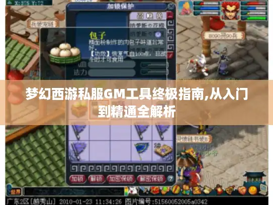 梦幻西游私服GM工具终极指南,从入门到精通全解析