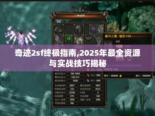 奇迹2sf终极指南,2025年最全资源与实战技巧揭秘