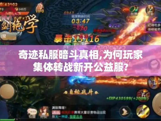 奇迹私服暗斗真相,为何玩家集体转战新开公益服? 奇迹私服暗斗真相,为何玩家集体转战新开公益服?
