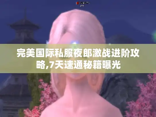 完美国际私服夜郎激战进阶攻略,7天速通秘籍曝光 完美国际私服夜郎激战进阶攻略,7天速通秘籍曝光