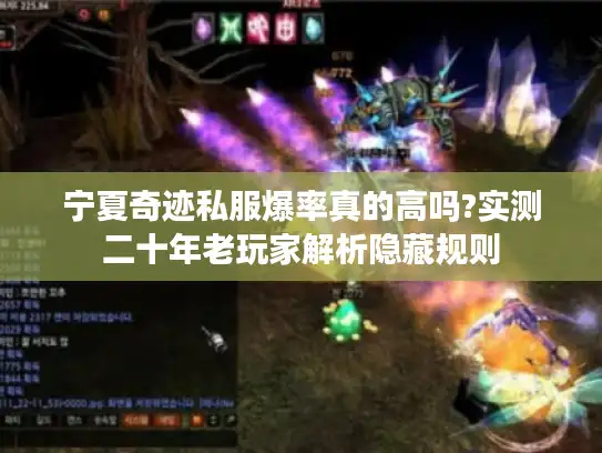 宁夏奇迹私服爆率真的高吗?实测二十年老玩家解析隐藏规则