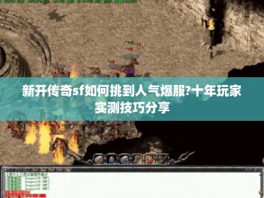 新开传奇sf如何挑到人气爆服?十年玩家实测技巧分享 新开传奇sf如何挑到人气爆服?十年玩家实测技巧分享