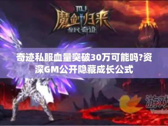 奇迹私服血量突破30万可能吗?资深GM公开隐藏成长公式