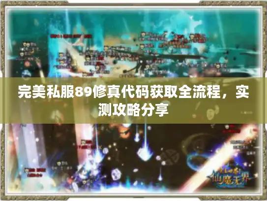 完美私服89修真代码获取全流程,实测攻略分享 完美私服89修真代码获取全流程,实测攻略分享