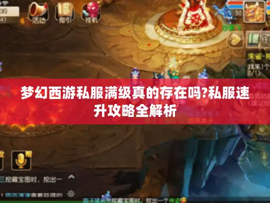 梦幻西游私服满级真的存在吗?私服速升攻略全解析