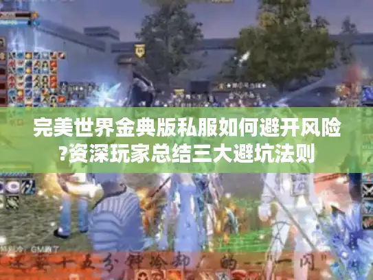 完美世界金典版私服如何避开风险?资深玩家总结三大避坑法则