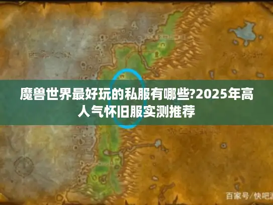 魔兽世界最好玩的私服有哪些?2025年高人气怀旧服实测推荐