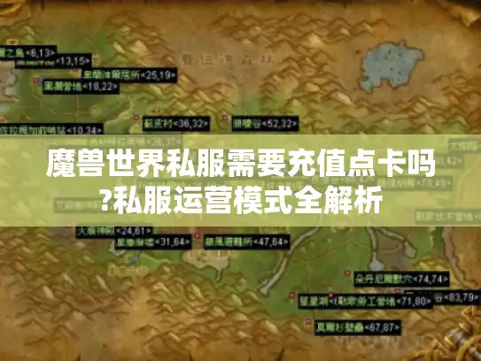 魔兽世界私服需要充值点卡吗?私服运营模式全解析