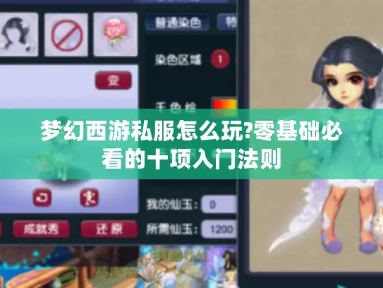 梦幻西游私服怎么玩?零基础必看的十项入门法则