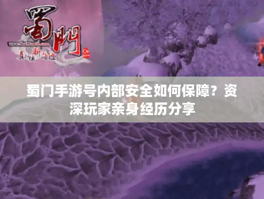 蜀门手游号内部安全如何保障？资深玩家亲身经历分享