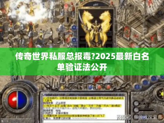 传奇世界私服总报毒?2025最新白名单验证法公开