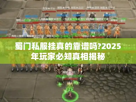 蜀门私服挂真的靠谱吗?2025年玩家必知真相揭秘