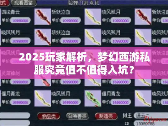 2025玩家解析，梦幻西游私服究竟值不值得入坑？