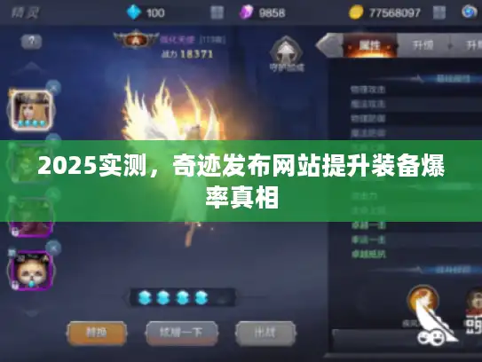 2025实测，奇迹发布网站提升装备爆率真相