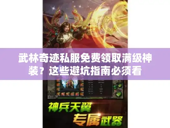 武林奇迹私服免费领取满级神装？这些避坑指南必须看