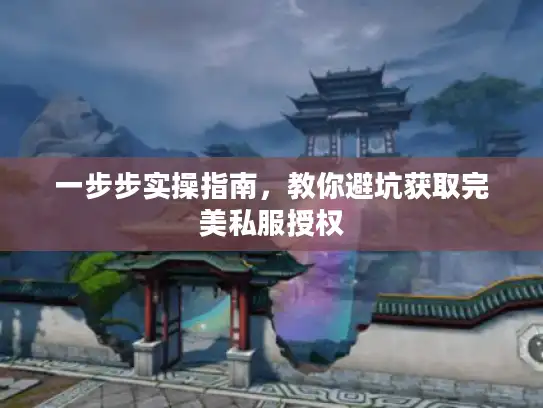 一步步实操指南，教你避坑获取完美私服授权