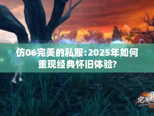 仿06完美的私服:2025年如何重现经典怀旧体验?